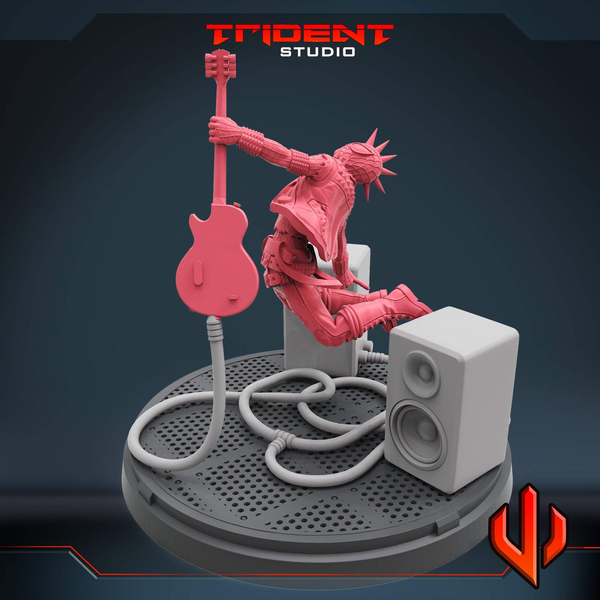 Spider Punk (Fan art sculpted by Trident Studio) (Crisis Protocol Proxy/Alternative)