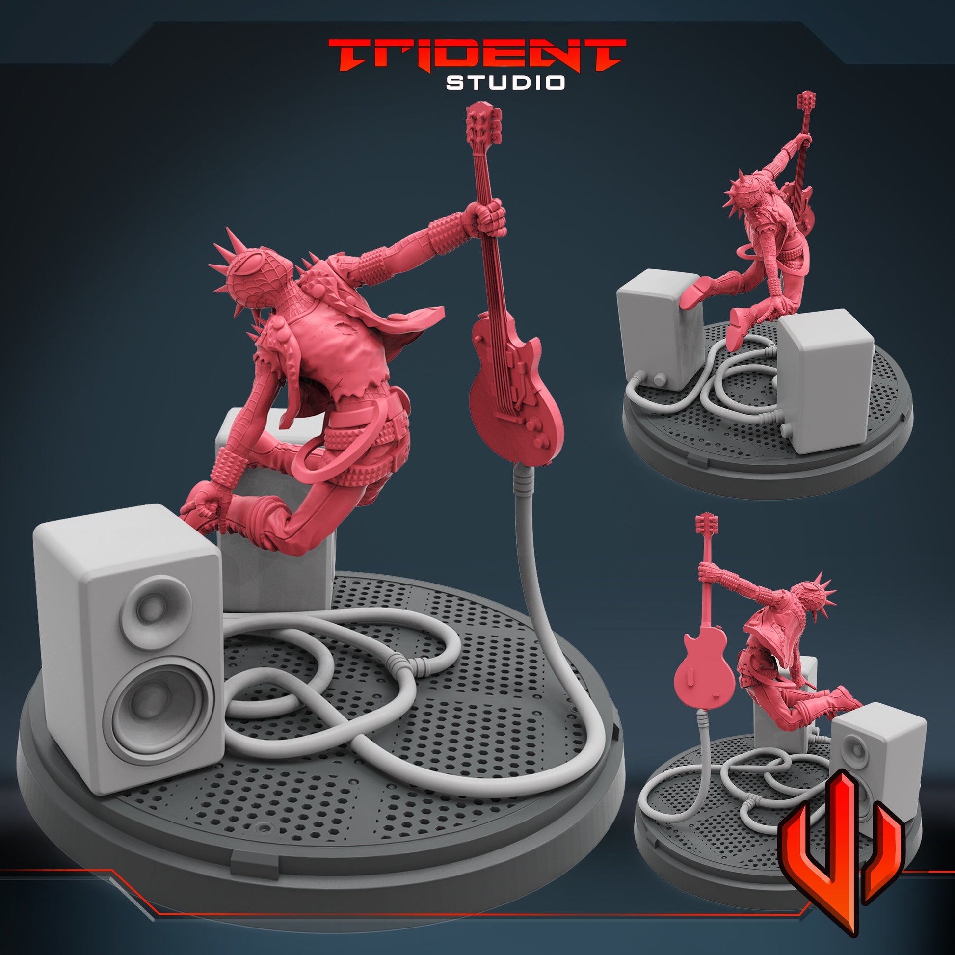 Spider Punk (Fan art sculpted by Trident Studio) (Crisis Protocol Proxy/Alternative)