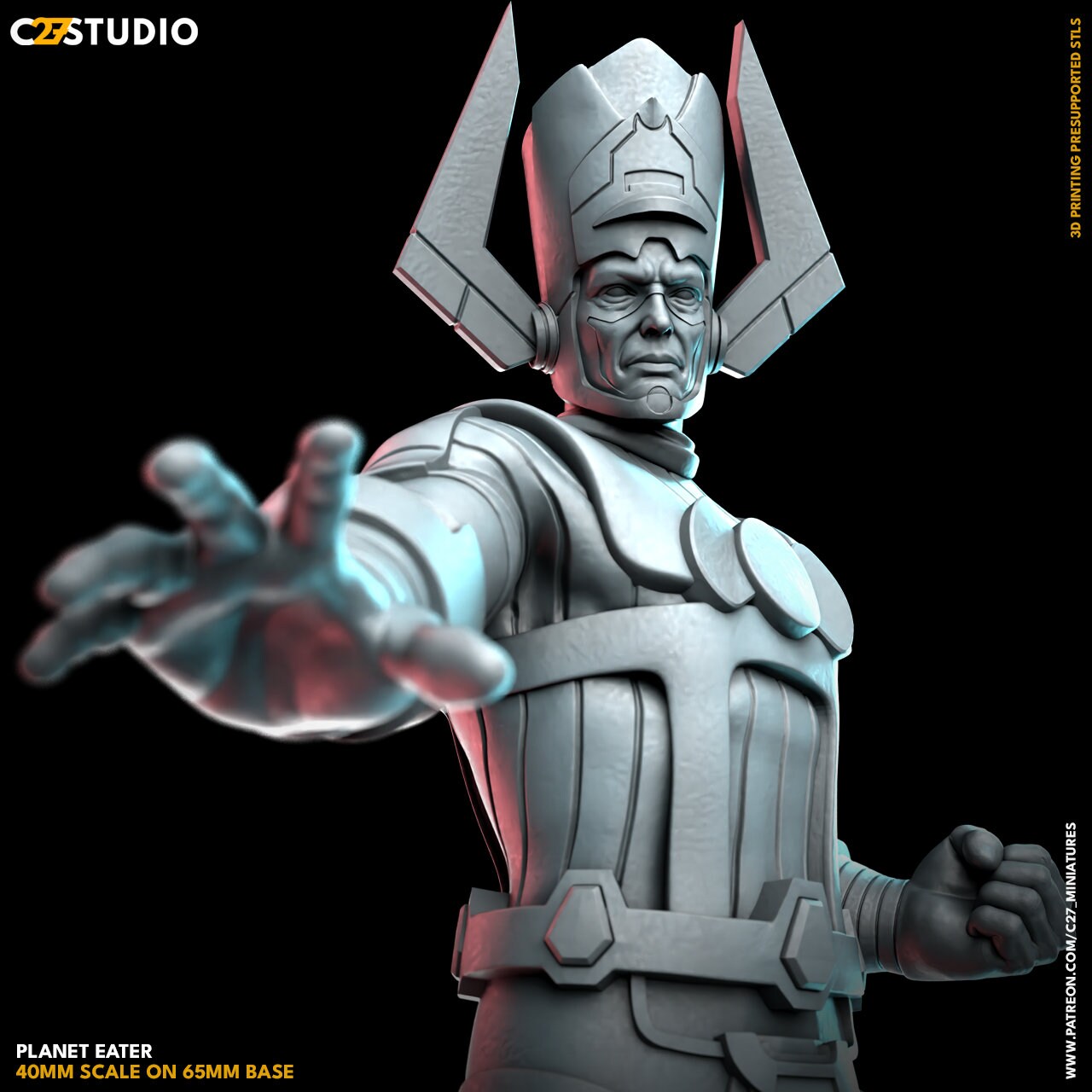 Galactus / Planet Eater 40mm miniature (fan art sculpted by C27 collectibles) (Crisis Protocol Proxy/Alternative)