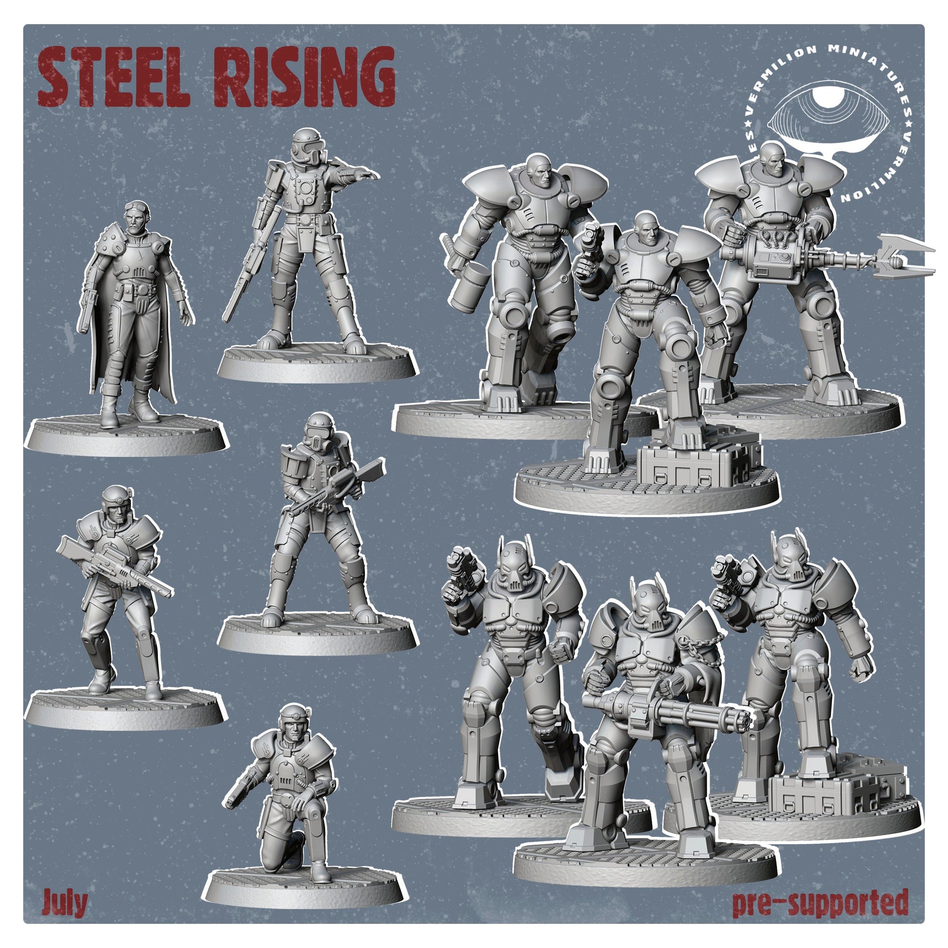 Warband - Steel Rising (1 miniature) (Sculpted by Vermillion Miniatures)