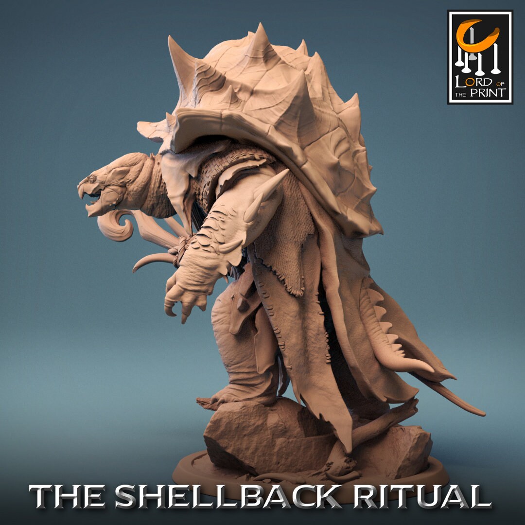 Shellspike Turtle - (Sculpted by Lord of the Print)