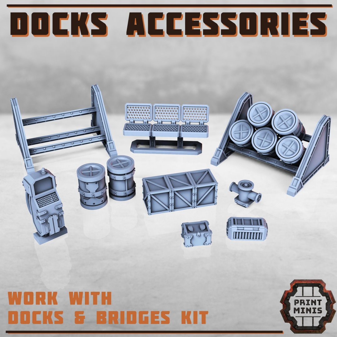 Docks Accessories - by Print Minis