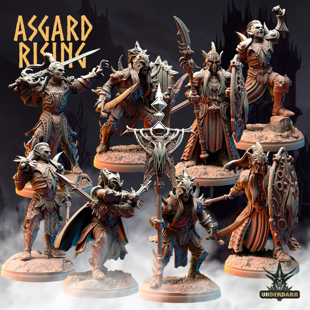 Dark Elf Warband (8) (sculpted by Asgard Rising)