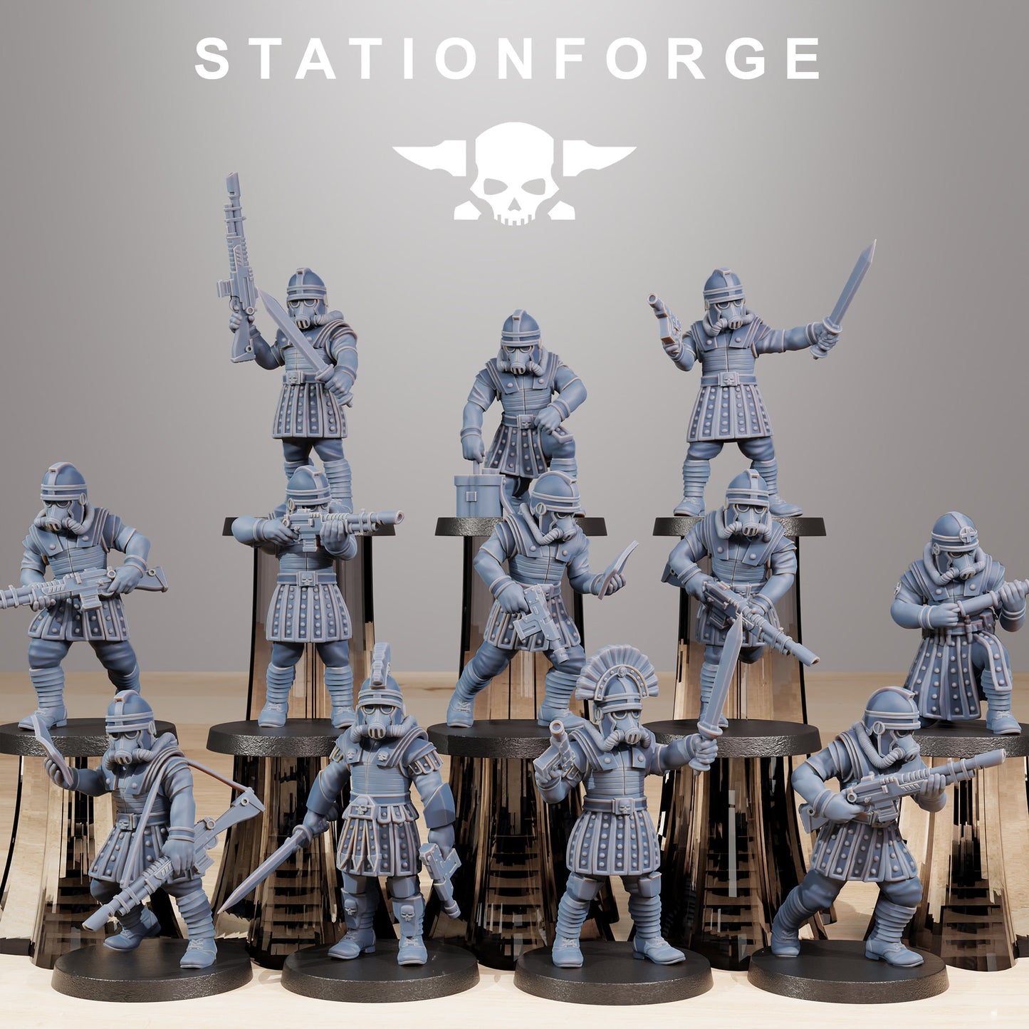 Grim Guard Vexillatio - set of 12 (sculpted by Stationforge)