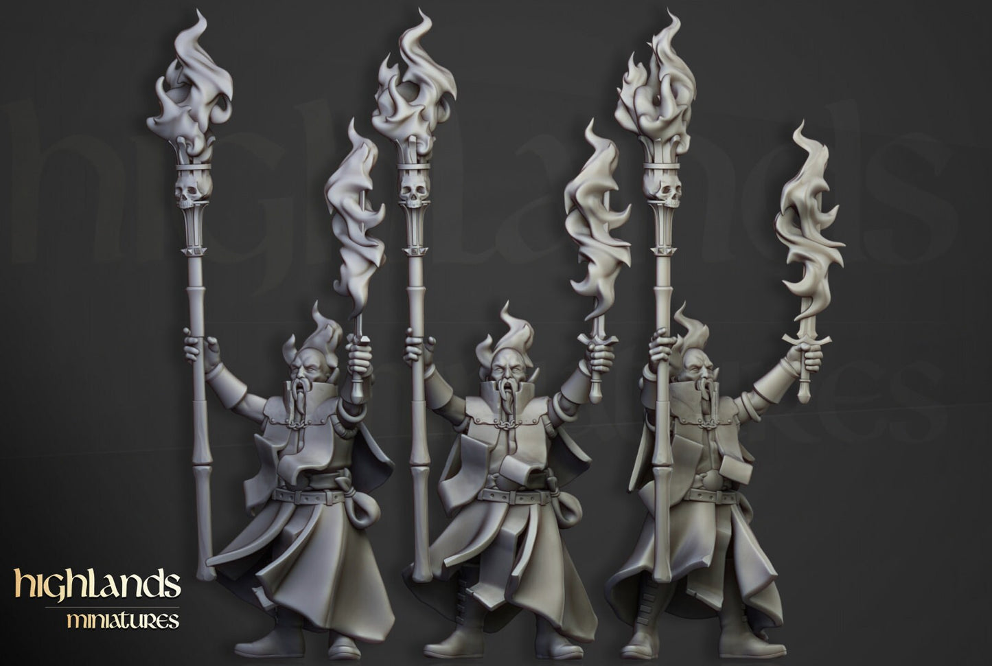 High Mage of Sunland on Pegasus - Sculpted by Highland Miniatures
