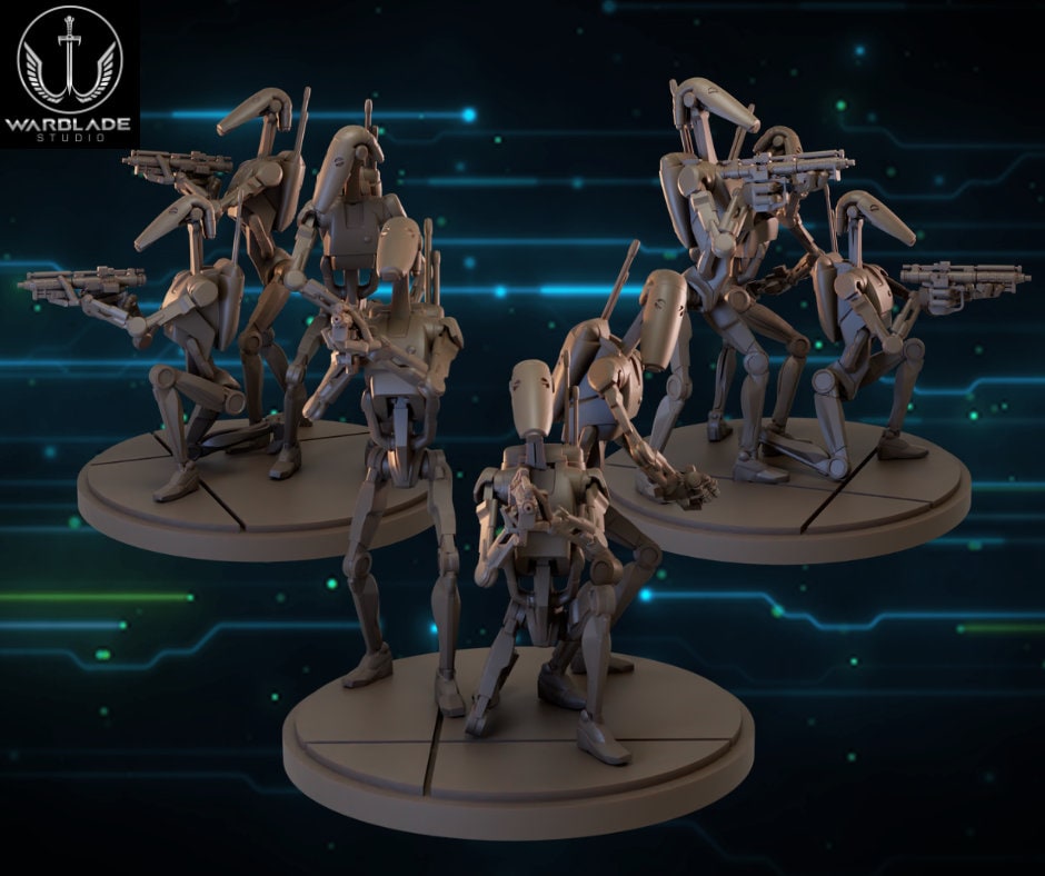 B1 Droids - Fan Art (sculpted by Warblade Studios)