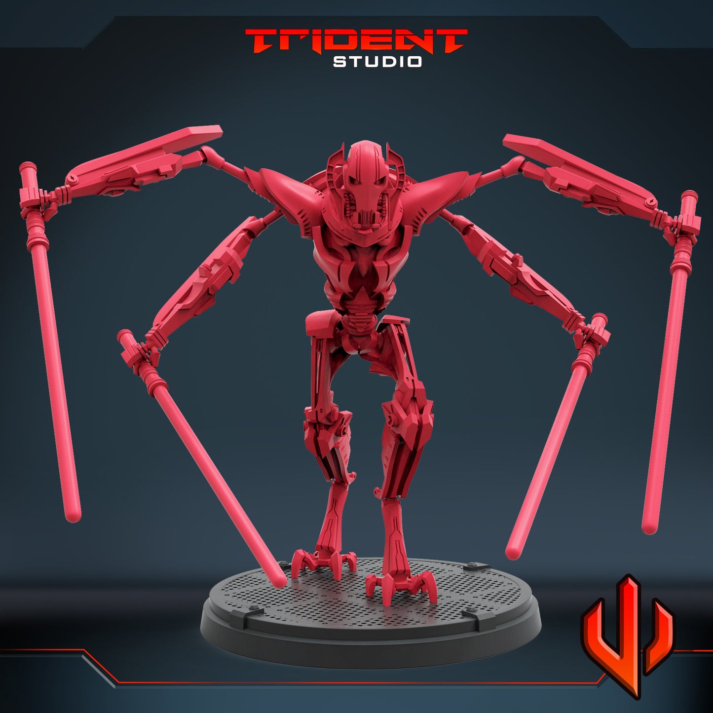 General Grievous A (Fan art sculpted by Trident Studio) (Crisis Protocol Proxy/Alternative)