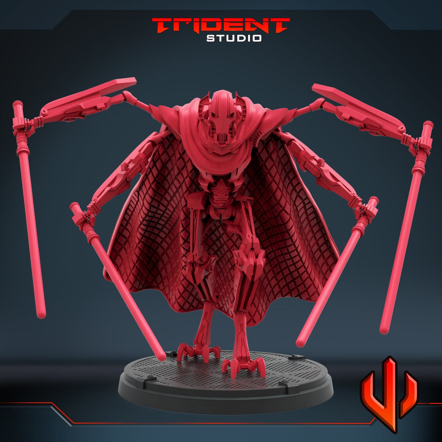 General Grievous B (Fan art sculpted by Trident Studio) (Crisis Protocol Proxy/Alternative)