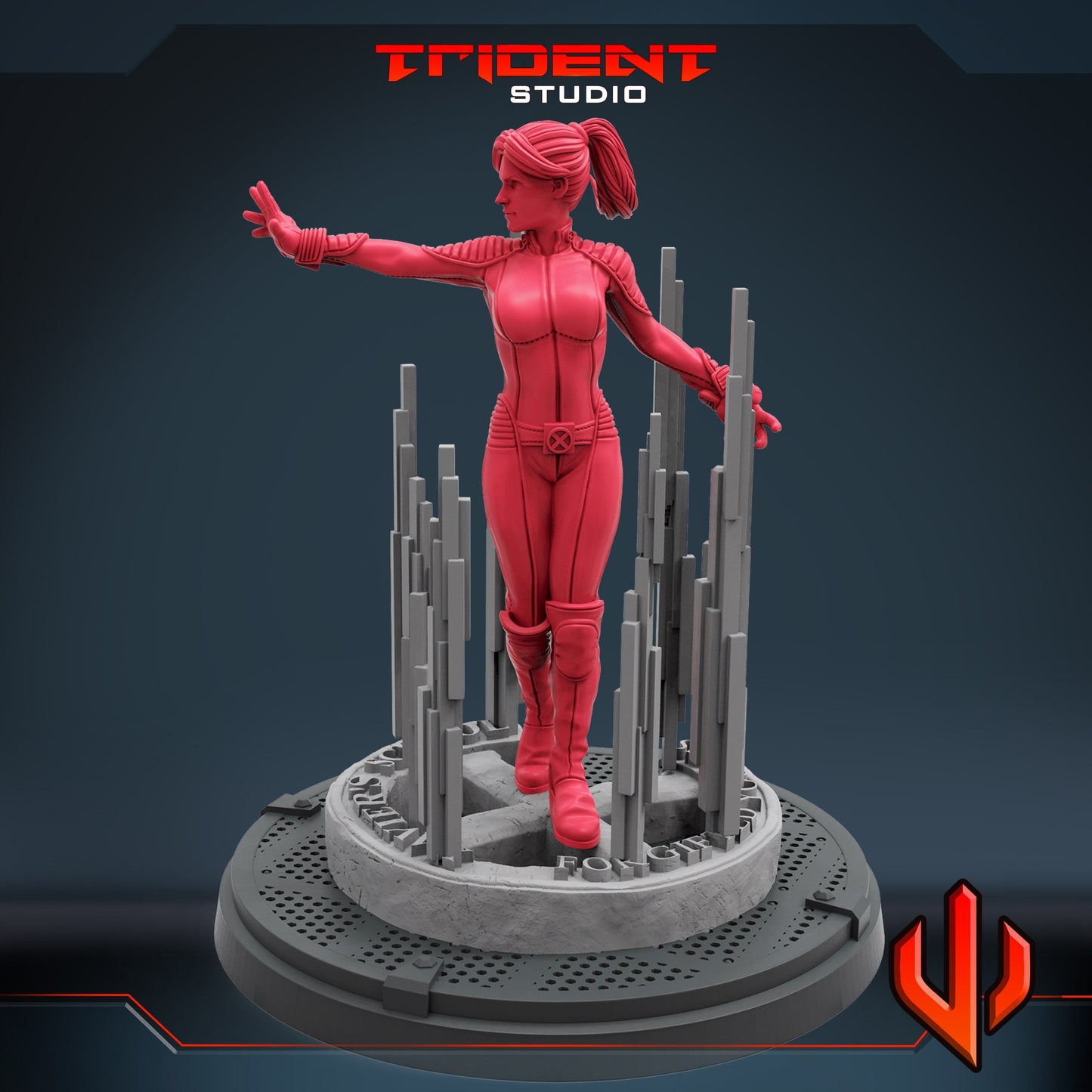 Jean Grey 2000 (Fan art sculpted by Trident Studio) (Crisis Protocol Proxy/Alternative)