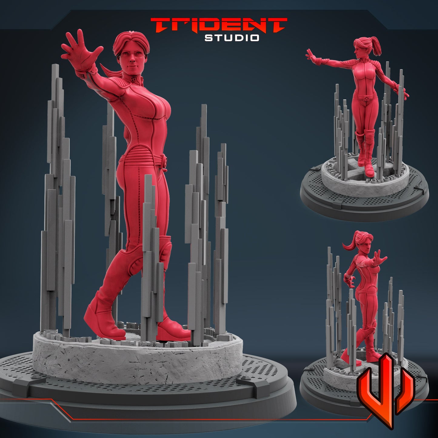 Jean Grey 2000 (Fan art sculpted by Trident Studio) (Crisis Protocol Proxy/Alternative)