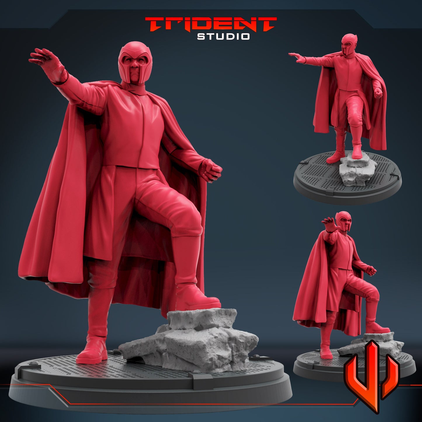 Magneto 2000 (Fan art sculpted by Trident Studio) (Crisis Protocol Proxy/Alternative)