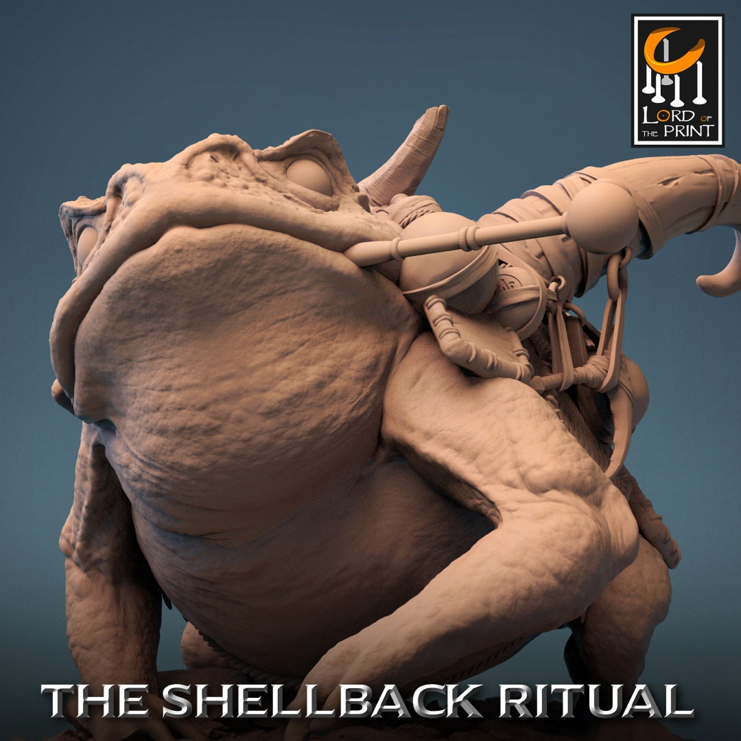 ShellBack Mount (Trumpet) - (Sculpted by Lord of the Print)