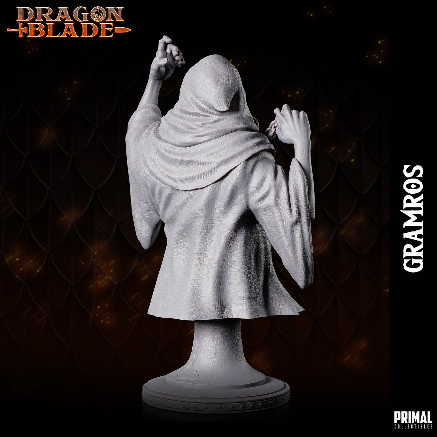 Andiel - Dark Elf Wizard (32mm / 75mm / Bust) - Sculpted by Primal Collectibles