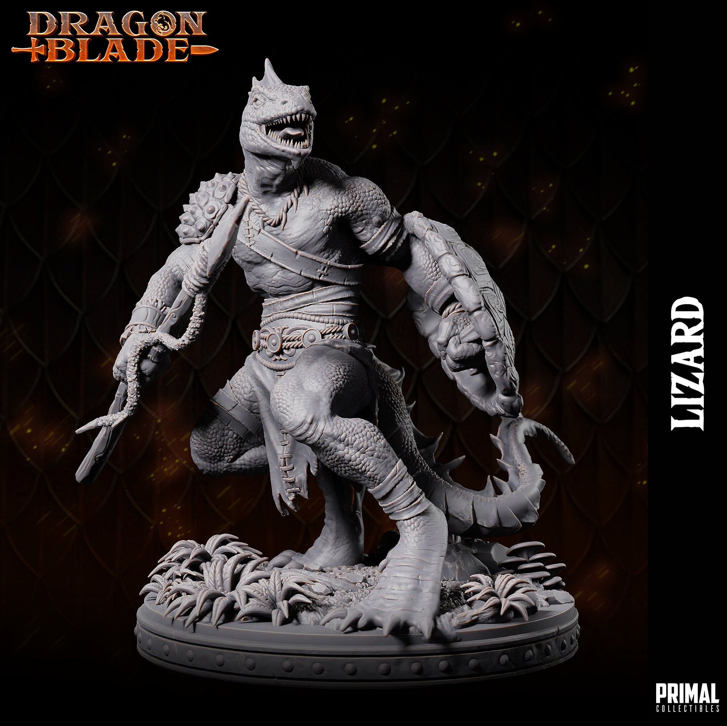 Lizardman 1 (32mm / 75mm) - Sculpted by Primal Collectibles