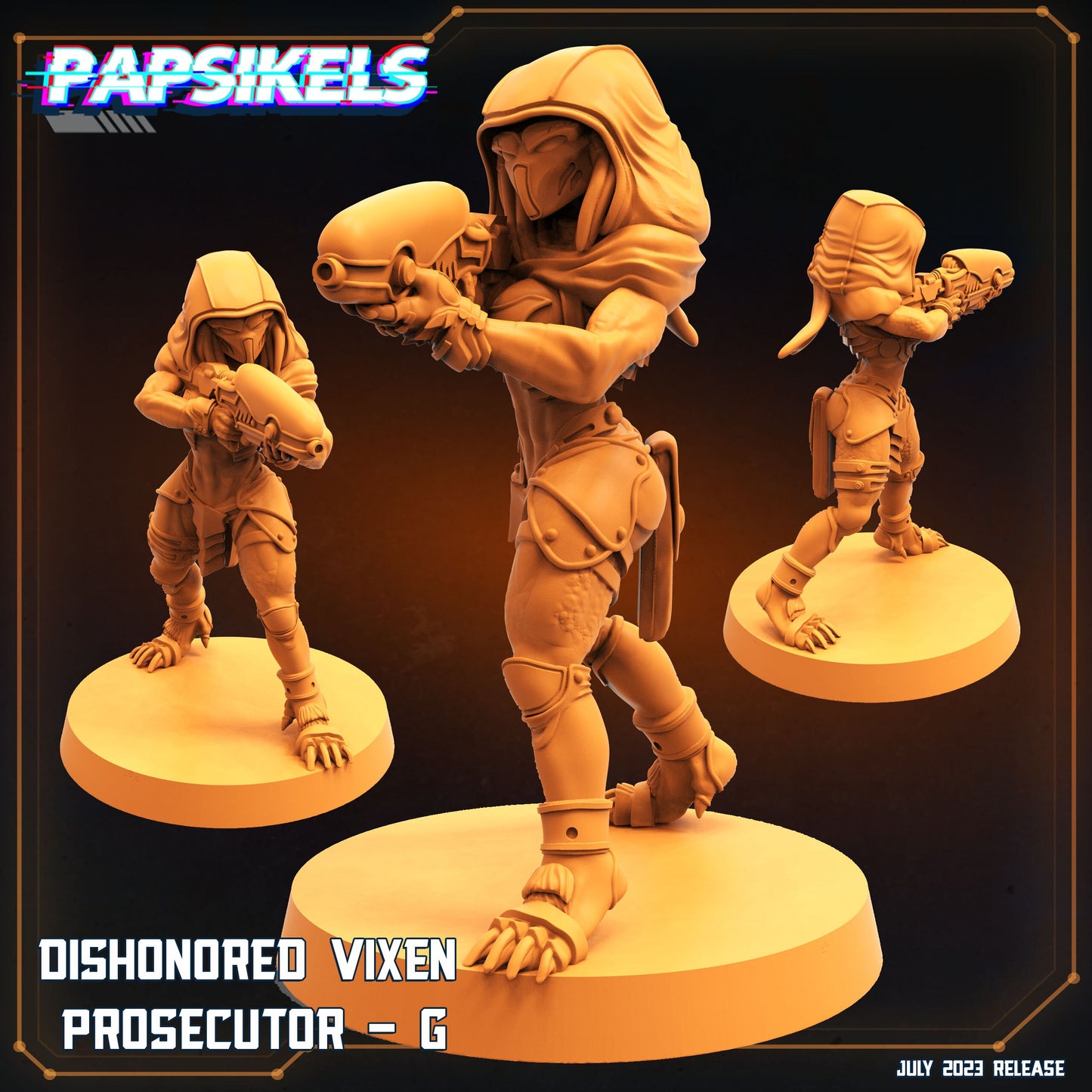 Dishonored Vixen Prosecutor A - Skull Hunter - Predator Fan Art (sculpted by Papsikels)