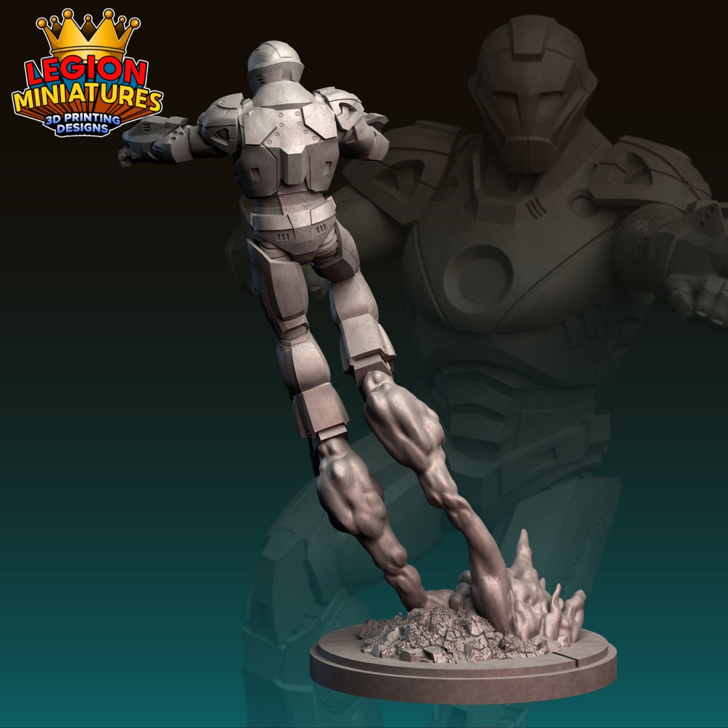 Ultimate Iron Man Fan-Art 40mm Miniature (Sculpted by Legion Miniatures) (Crisis Protocol Proxy/Alternative)