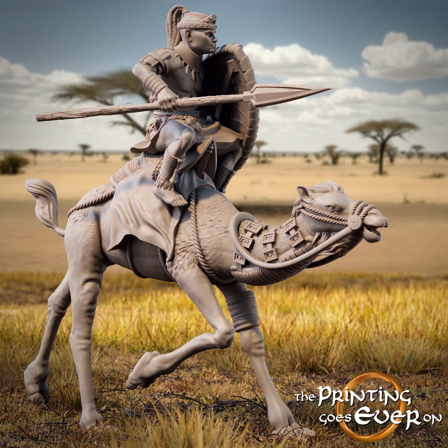 Camel Rider A (sculpted by The Printing Goes Ever On)