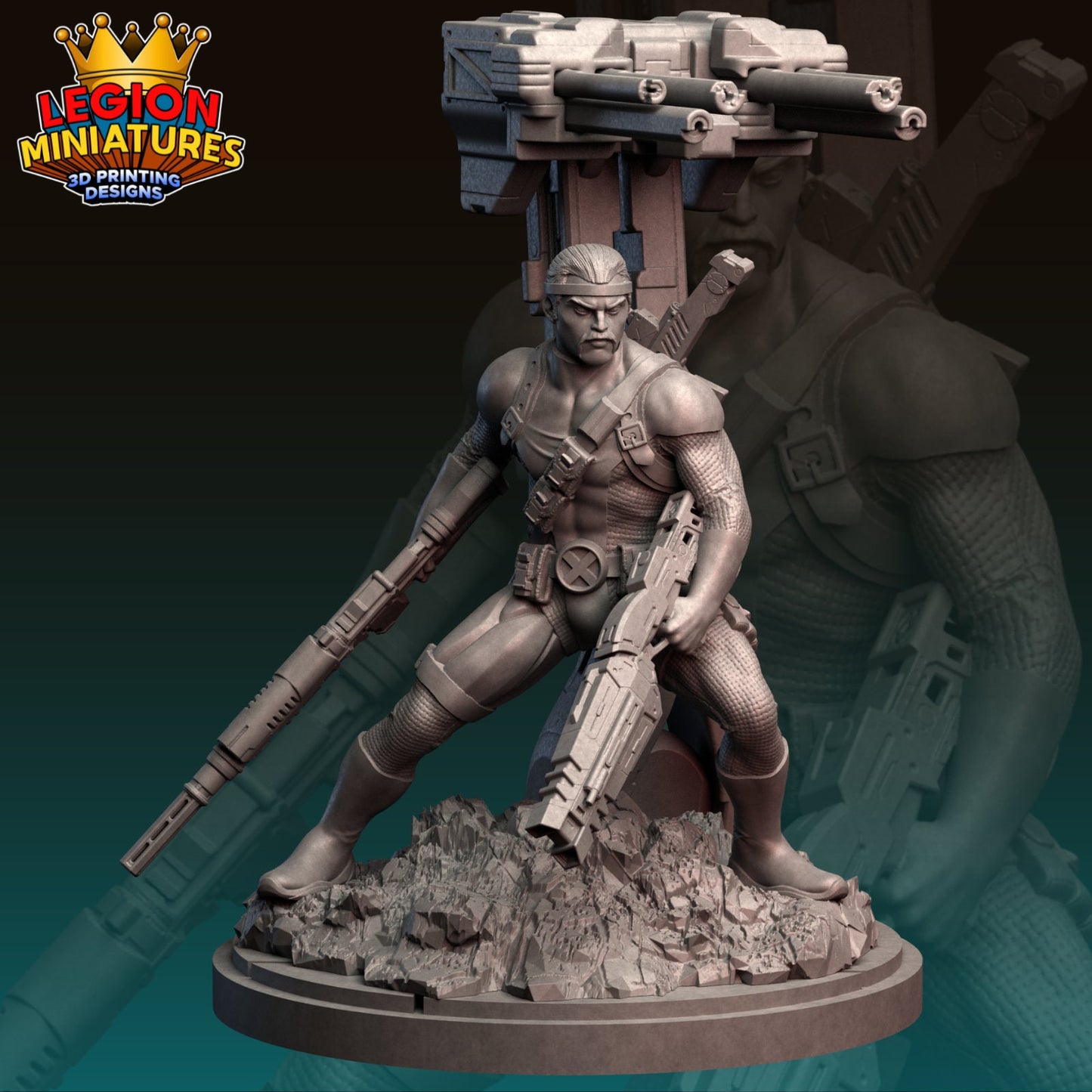 Forge Fan-Art 40mm Miniature (Sculpted by Legion Miniatures) (Crisis Protocol Proxy/Alternative)