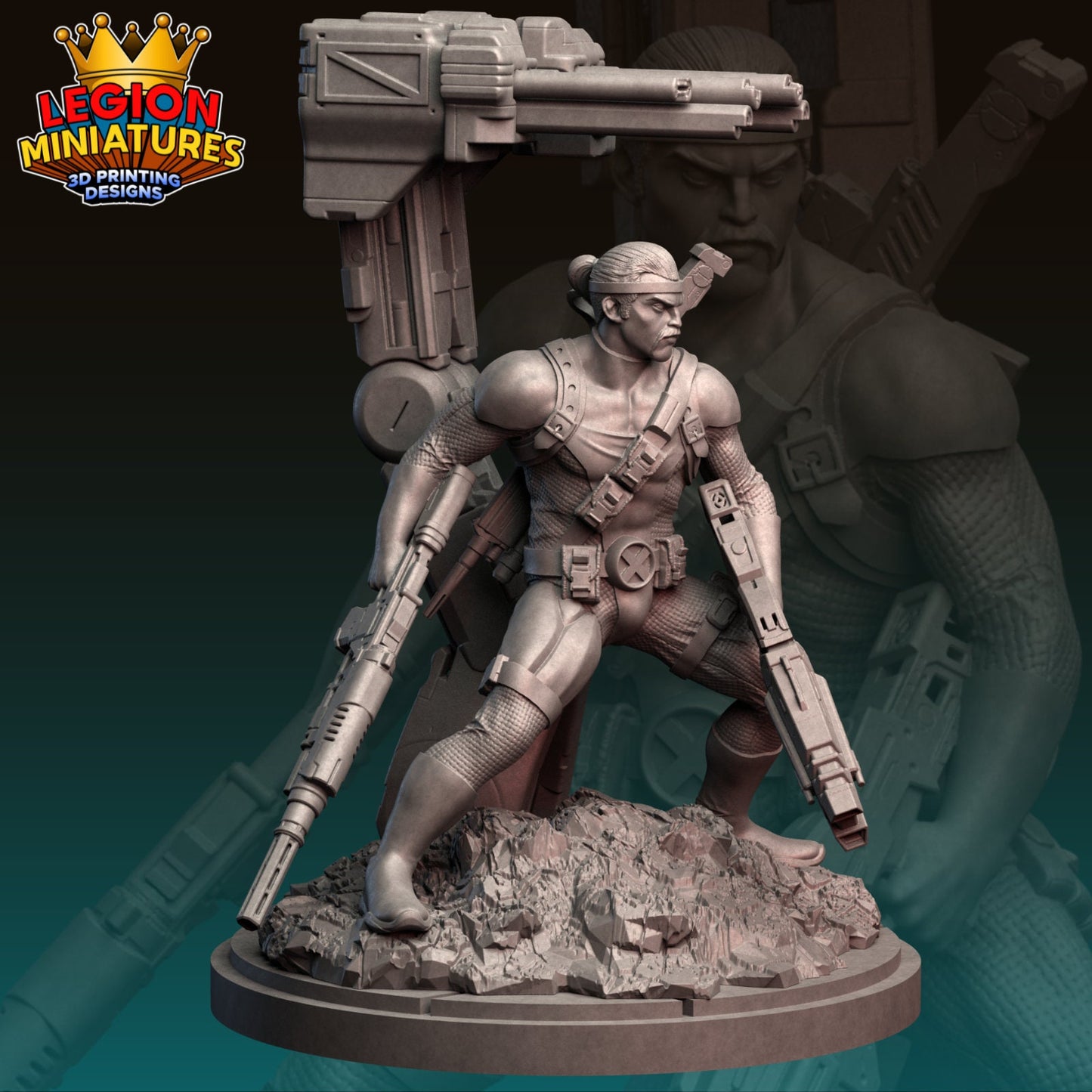 Forge Fan-Art 40mm Miniature (Sculpted by Legion Miniatures) (Crisis Protocol Proxy/Alternative)