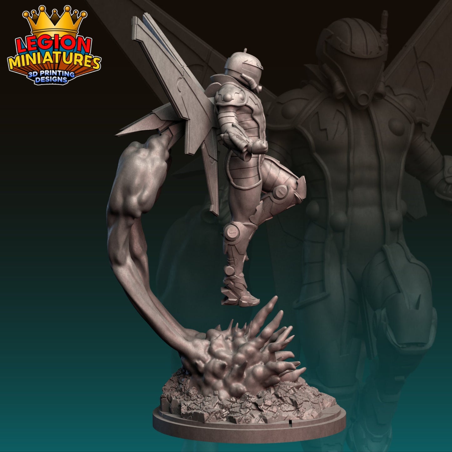 Mach 2 Fan-Art 40mm Miniature (Sculpted by Legion Miniatures) (Crisis Protocol Proxy/Alternative)