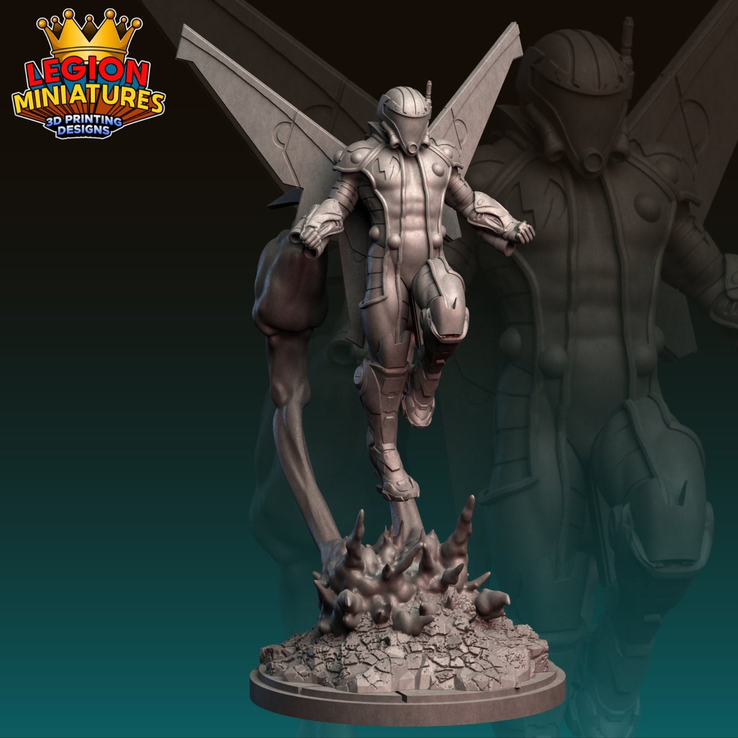 Mach 2 Fan-Art 40mm Miniature (Sculpted by Legion Miniatures) (Crisis Protocol Proxy/Alternative)