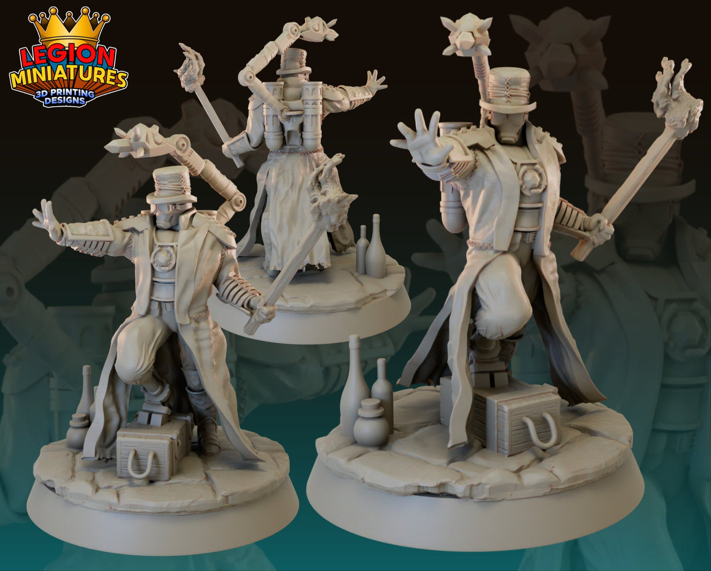 Fantasy Iron Man Fan-Art 40mm Miniature (Sculpted by Legion Miniatures) (Crisis Protocol Proxy/Alternative)
