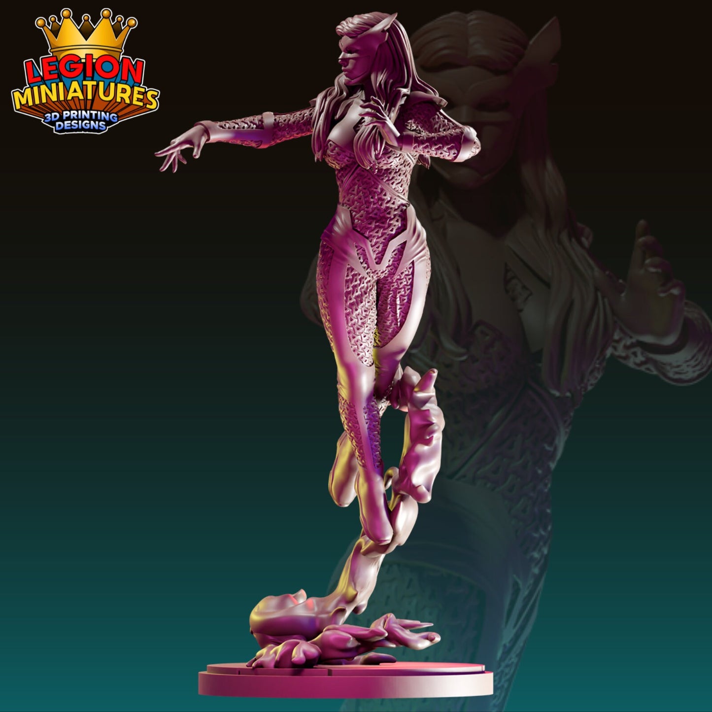 Moonstone Fan-Art 40mm Miniature (Sculpted by Legion Miniatures) (Crisis Protocol Proxy/Alternative)
