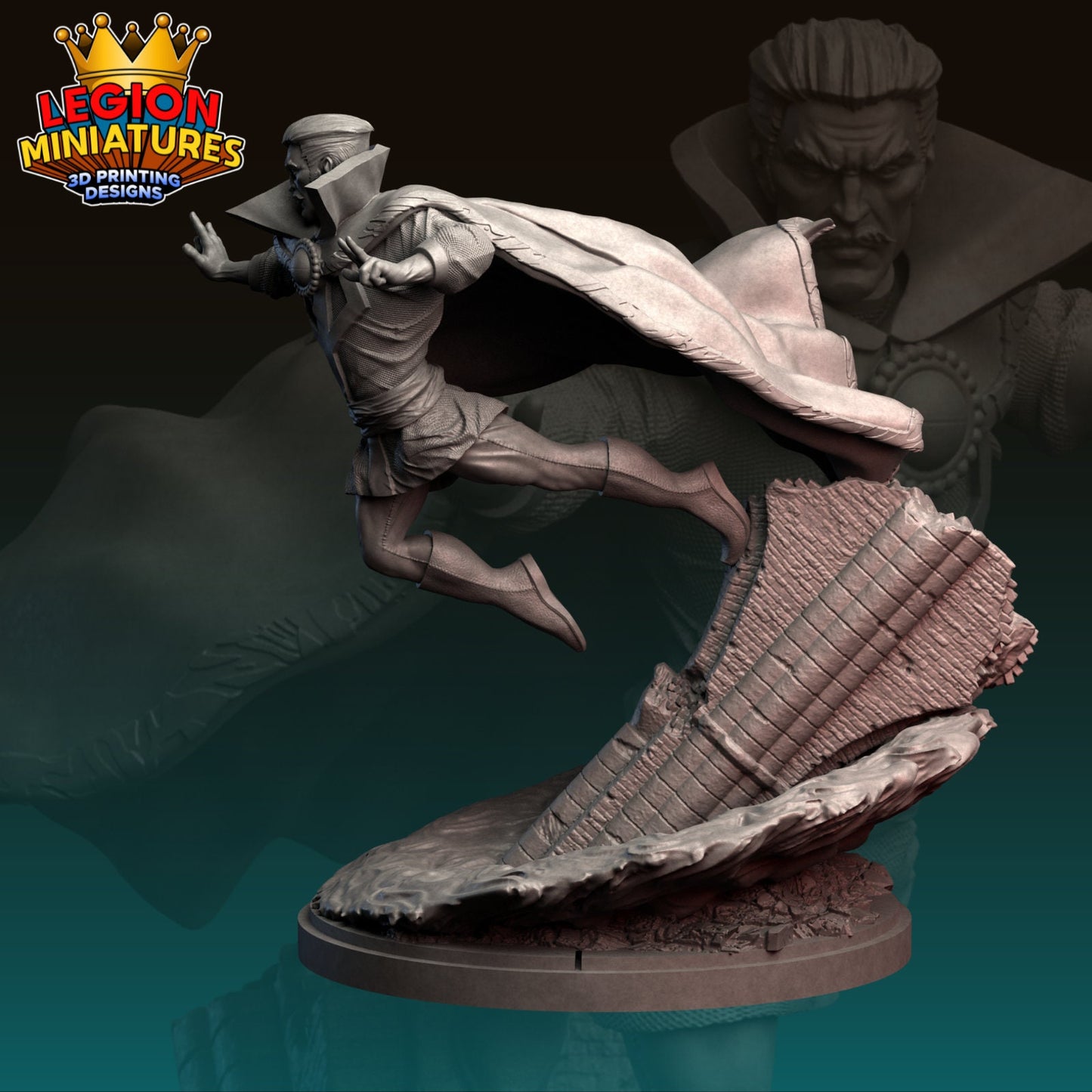 Doctor Strange Fan-Art 40mm Miniature (Sculpted by Legion Miniatures) (Crisis Protocol Proxy/Alternative)
