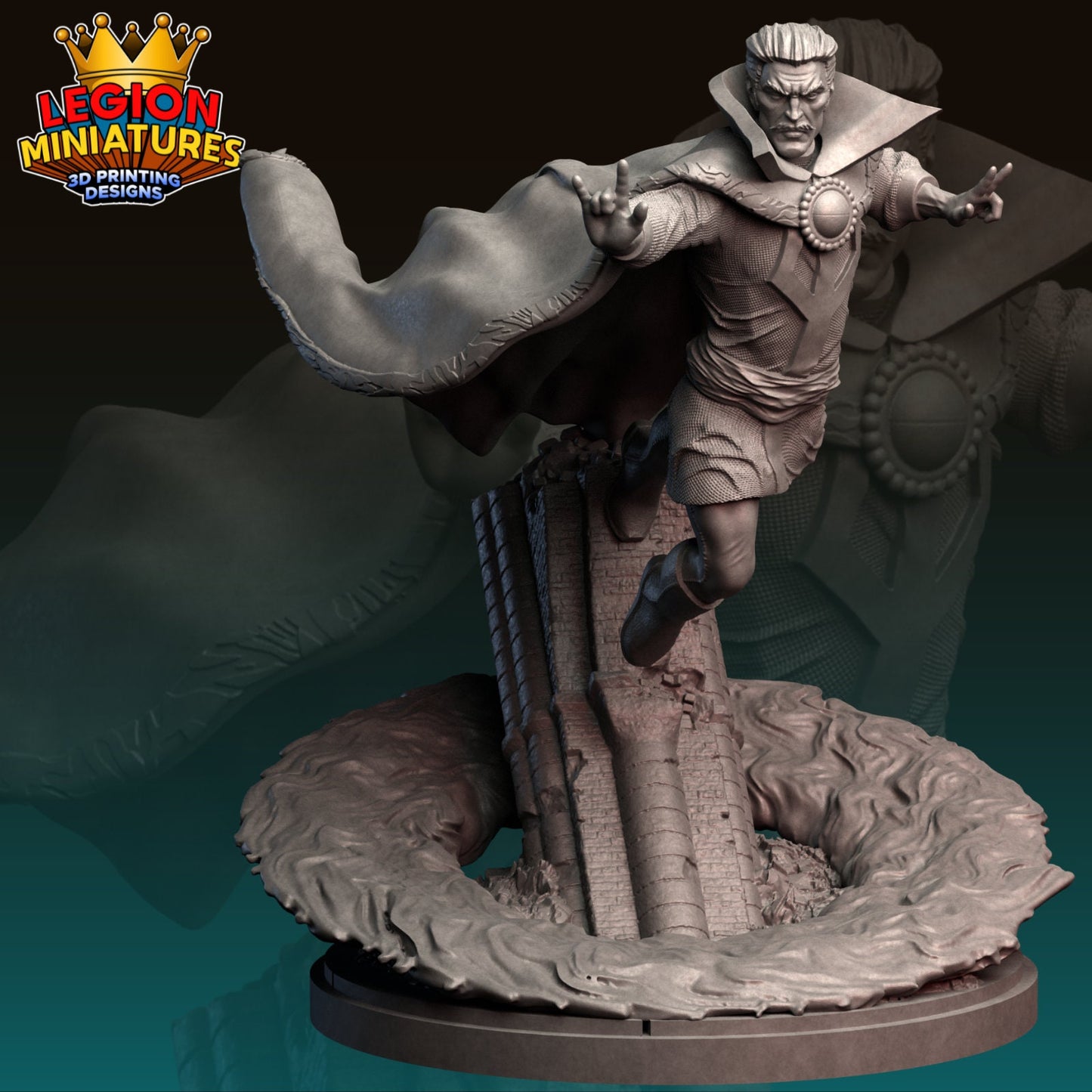 Doctor Strange Fan-Art 40mm Miniature (Sculpted by Legion Miniatures) (Crisis Protocol Proxy/Alternative)