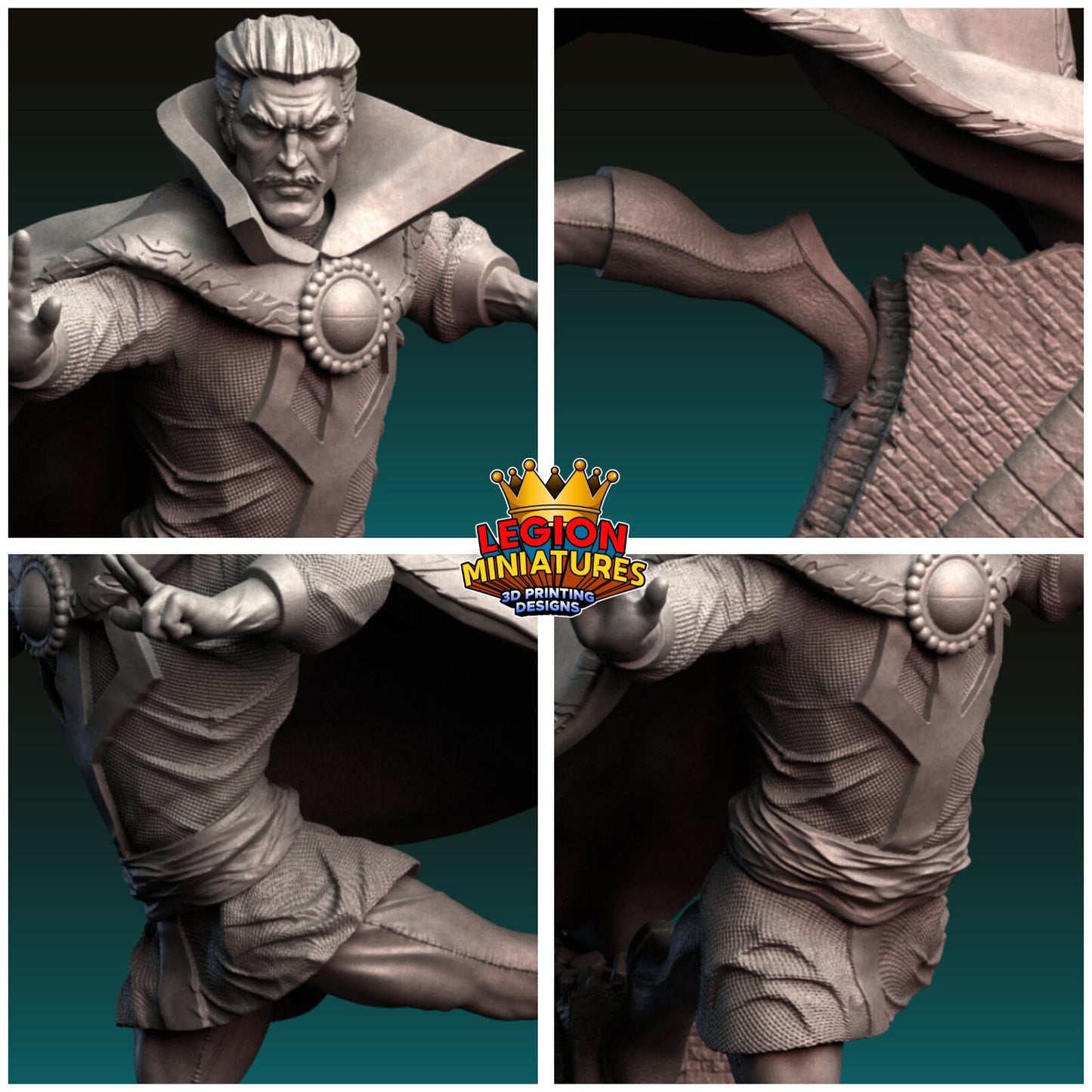 Doctor Strange Fan-Art 40mm Miniature (Sculpted by Legion Miniatures) (Crisis Protocol Proxy/Alternative)