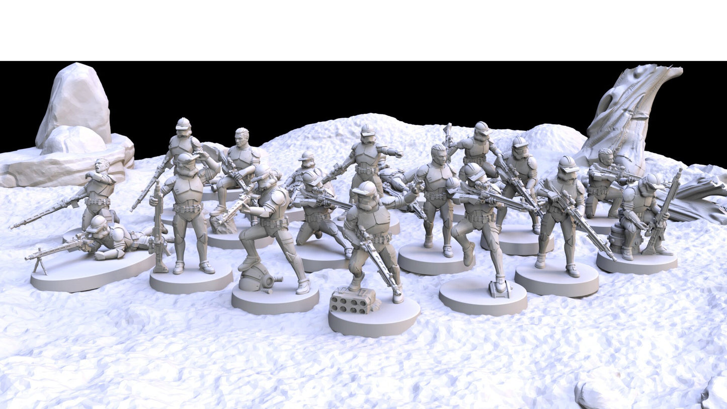 Clone Specialist Trooper Set of 20 (Fan art by Galactic Armoury)
