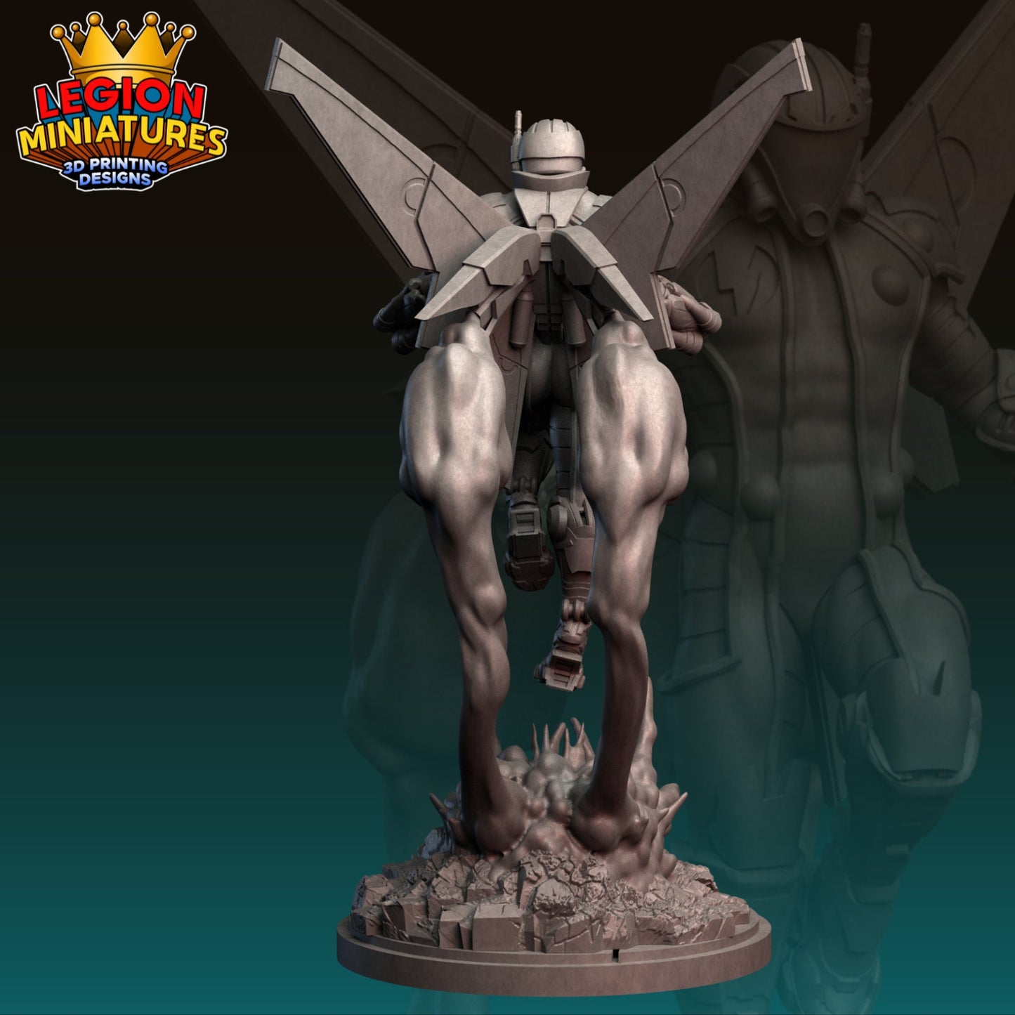 Mach 2 Fan-Art 40mm Miniature (Sculpted by Legion Miniatures) (Crisis Protocol Proxy/Alternative)