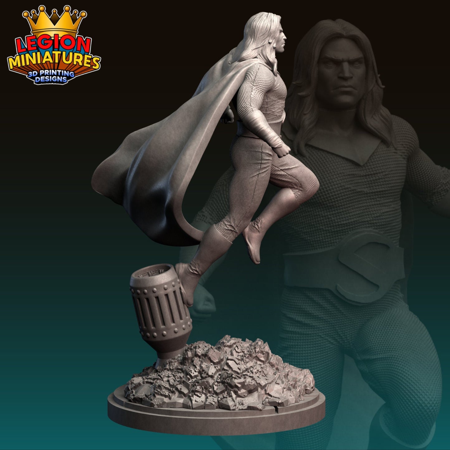 Sentry Fan-Art 40mm Miniature (Sculpted by Legion Miniatures) (Crisis Protocol Proxy/Alternative)