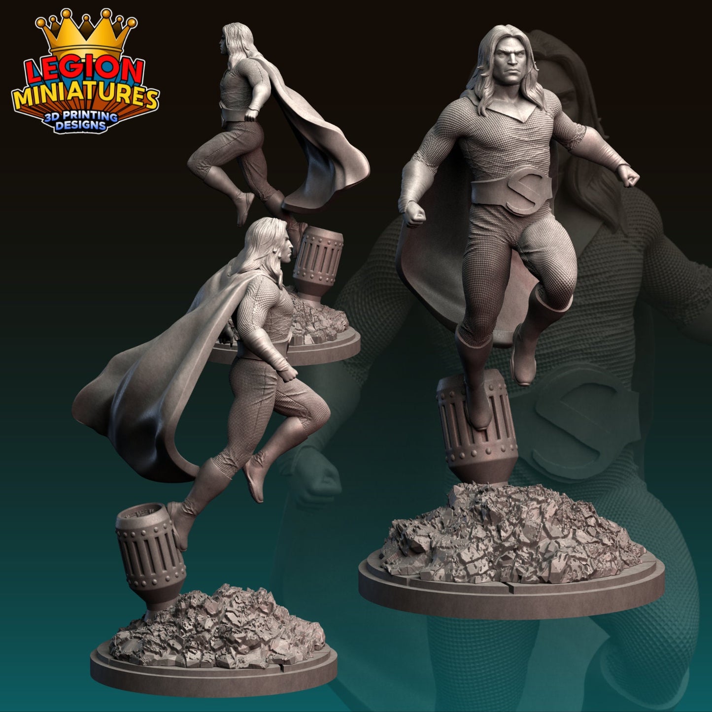 Sentry Fan-Art 40mm Miniature (Sculpted by Legion Miniatures) (Crisis Protocol Proxy/Alternative)