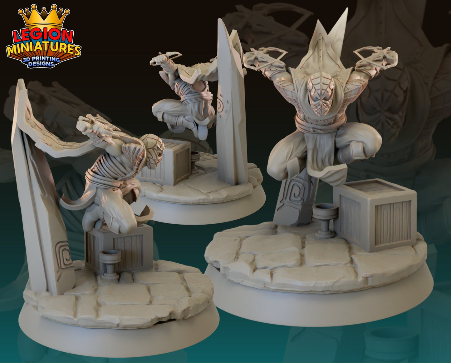 Fantasy Spider-Man Fan-Art 40mm Miniature (Sculpted by Legion Miniatures) (Crisis Protocol Proxy/Alternative)