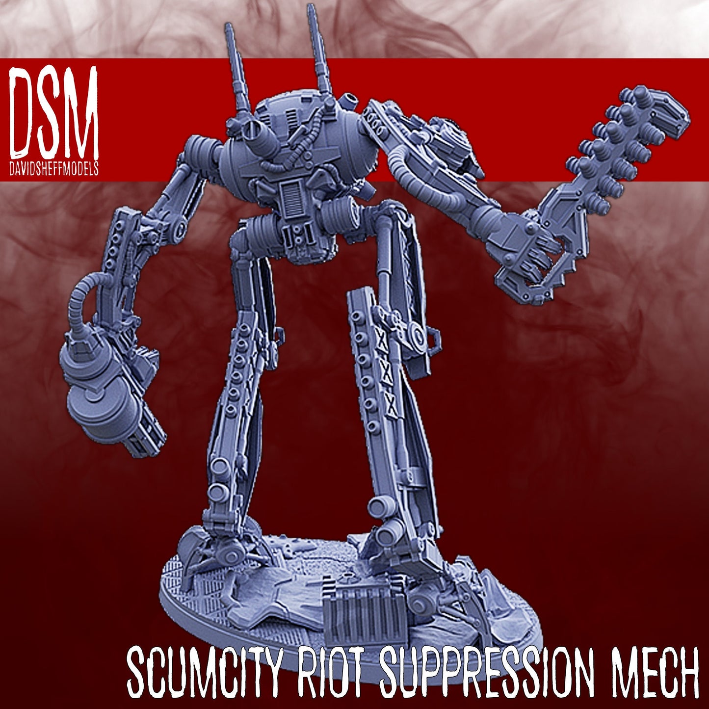 Scum City Riot Suppression Mech (Sculpted by David Sheff Models)