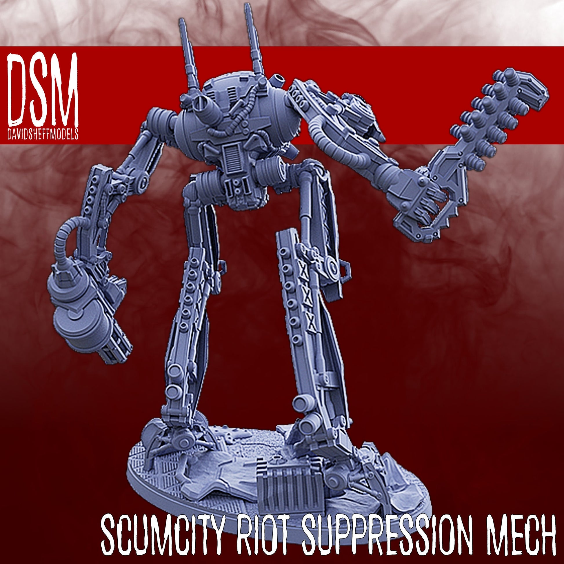 Scum City Riot Suppression Mech (Sculpted by David Sheff Models)