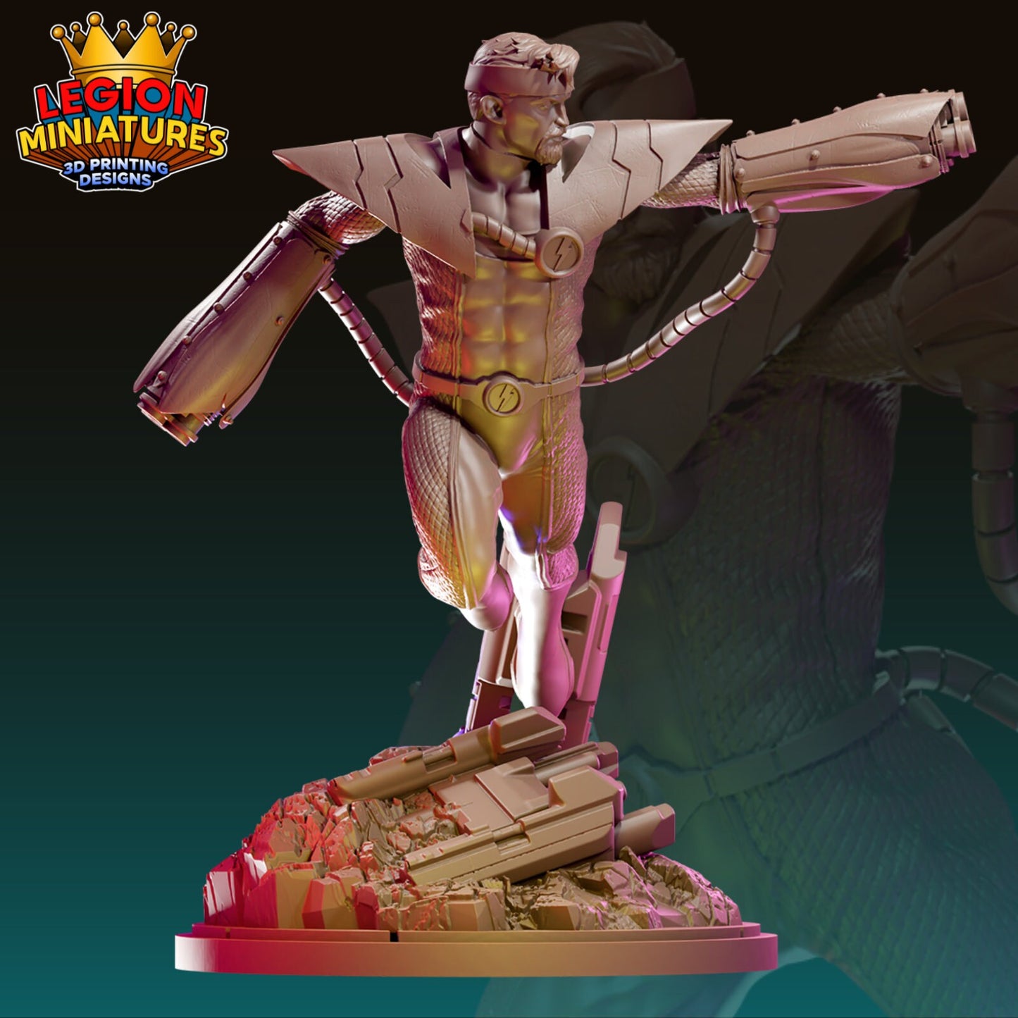 Fixer - Fan Art 40mm Miniature (Sculpted by Legion Miniatures) (Crisis Protocol Proxy/Alternative)