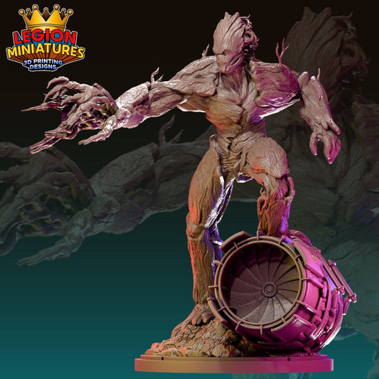 Groot - Fan Art 40mm Miniature (Sculpted by Legion Miniatures) (Crisis Protocol Proxy/Alternative)