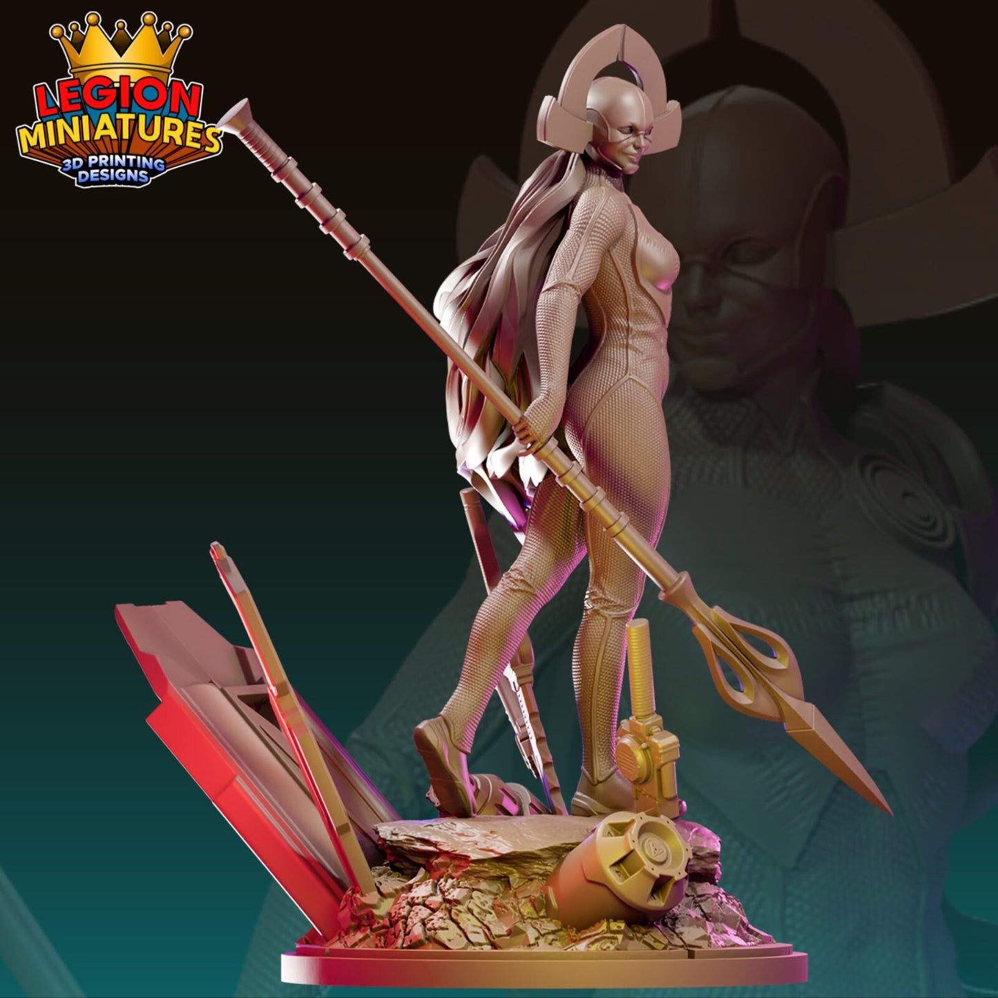 Proxima - Fan Art 40mm Miniature (Sculpted by Legion Miniatures) (Crisis Protocol Proxy/Alternative)