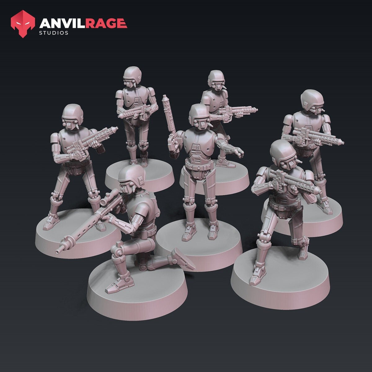 Assassination Droids - set of 7 (Sculpted by Anvilrage Studios)