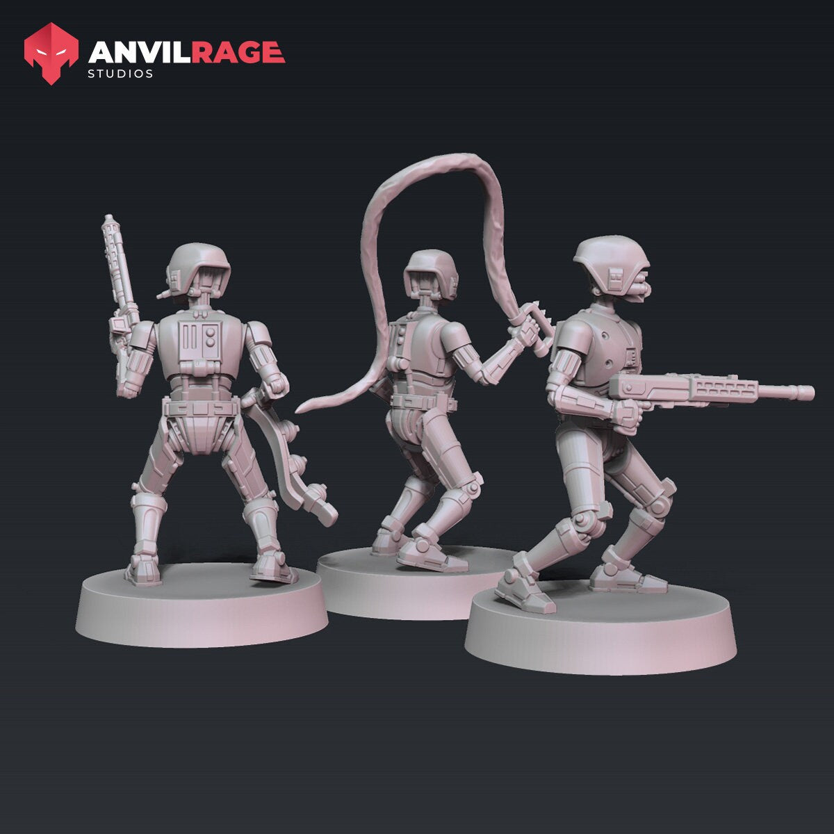 Assassination Droids 87 Heavies - set of 3 (Sculpted by Anvilrage Studios)