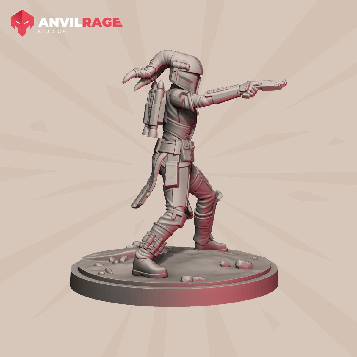 Mercenary Alien Girl (Sculpted by Anvilrage Studios)