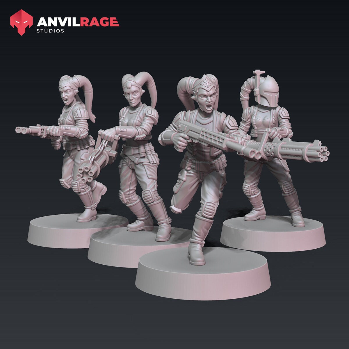 Female Freedom Fighters - set of 9 (Sculpted by Anvilrage Studios)