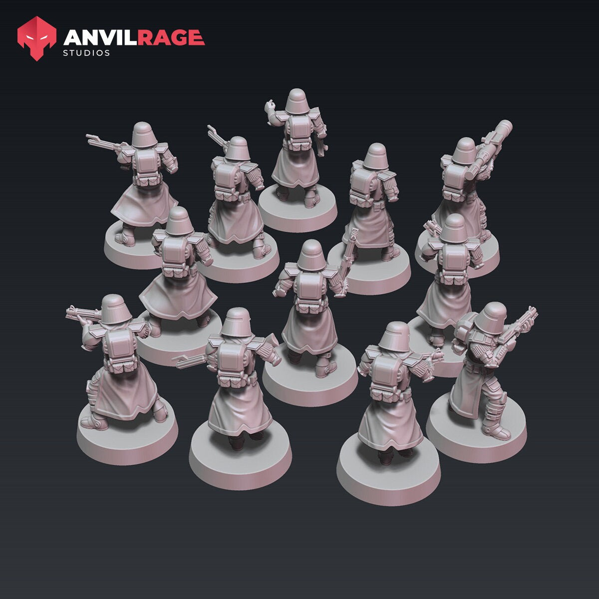 Galactic Marines - set of 6 (Sculpted by Anvilrage Studios)