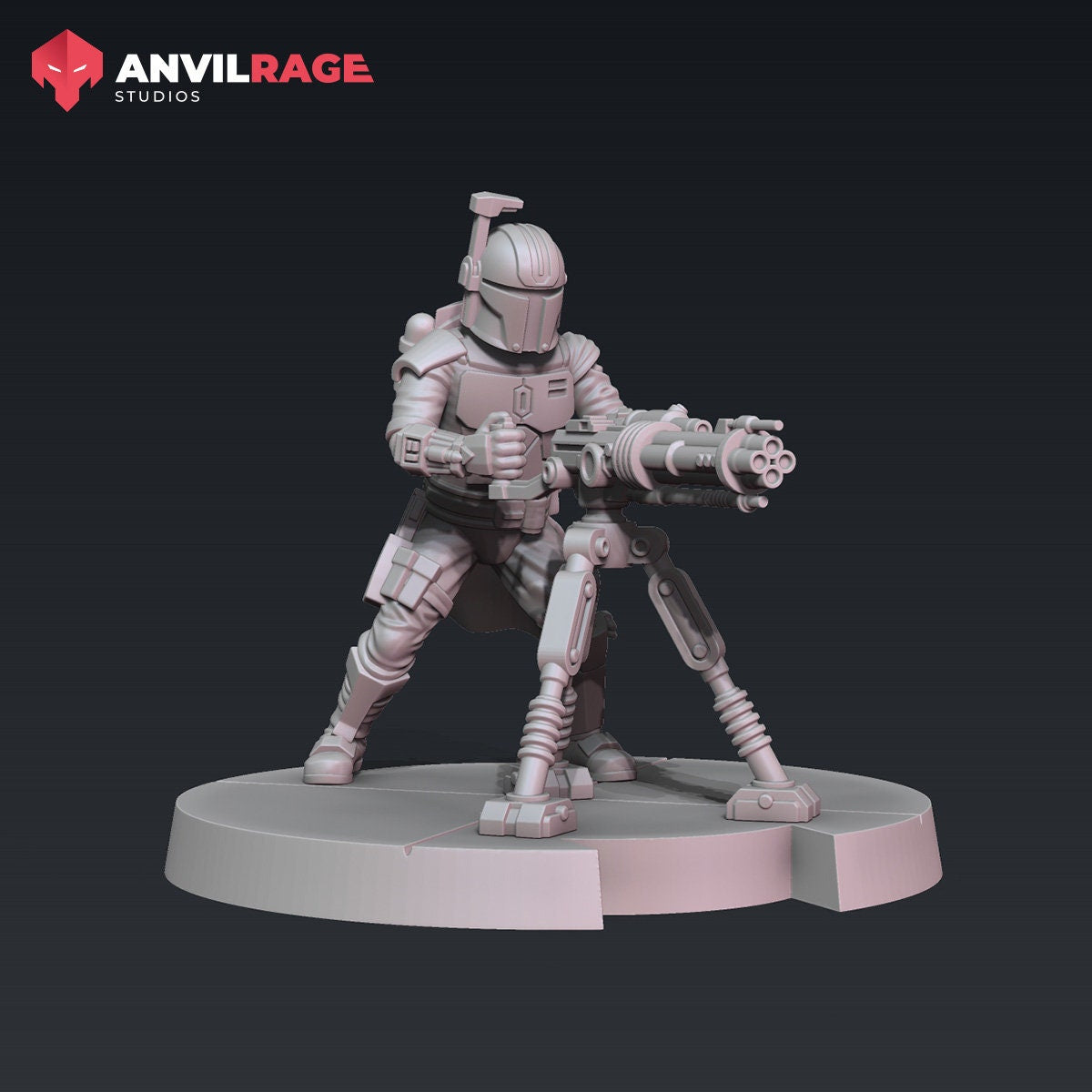 Old Way Mercenary Medium Blaster - 1 turret (Sculpted by Anvilrage Studios)