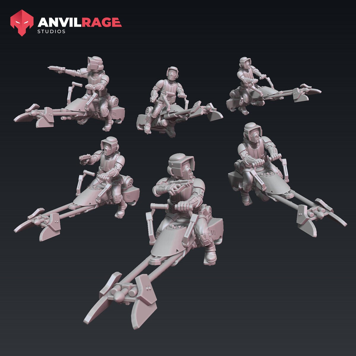 Scout Bikes - set of 2 (Sculpted by Anvilrage Studios)