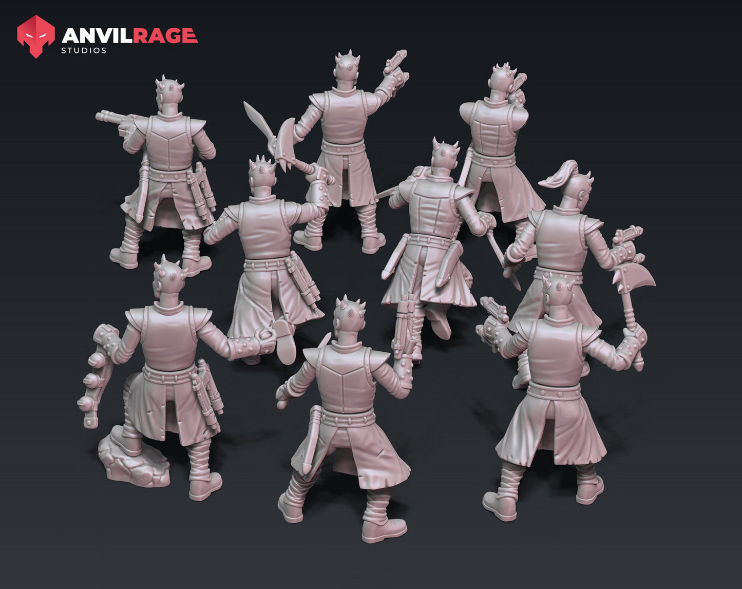 His Eminence's Enforcers - set of 9 (Sculpted by Anvilrage Studios)