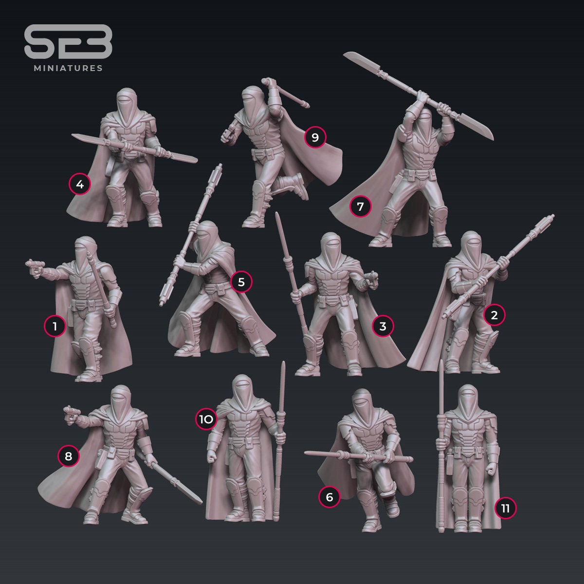 Royal Guards - set of 11 (Sculpted by Anvilrage Studios)
