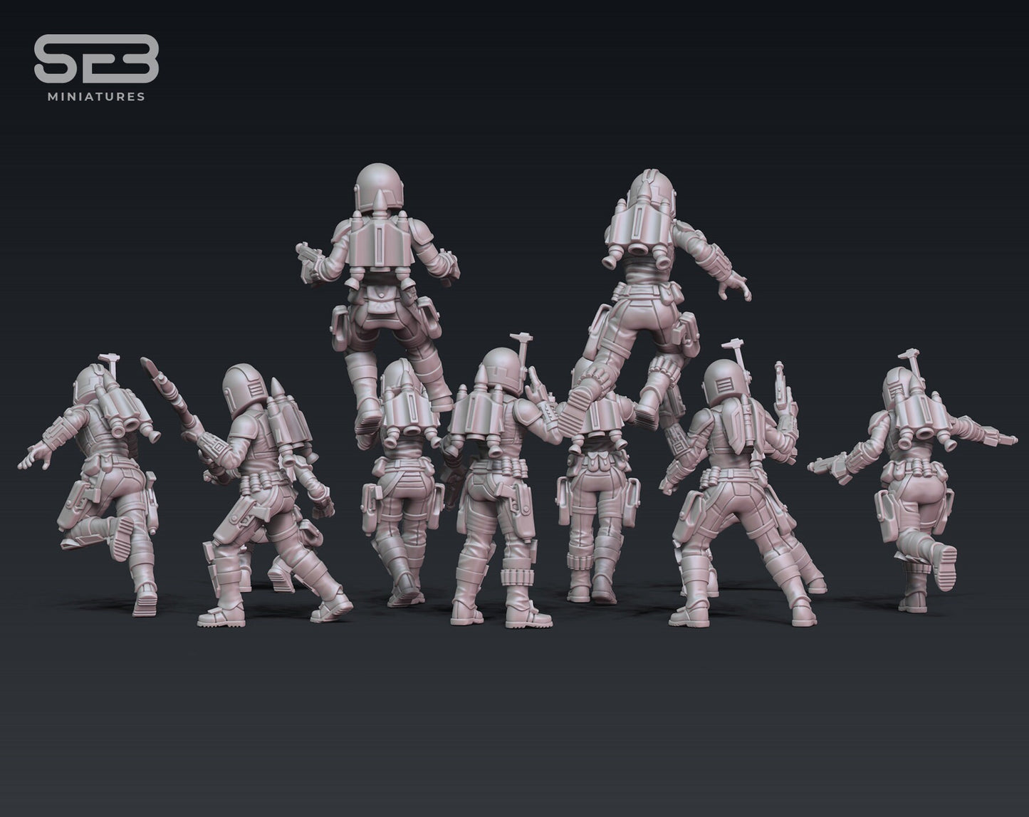 Mercenary Girls - set of 10 (Sculpted by Anvilrage Studios)